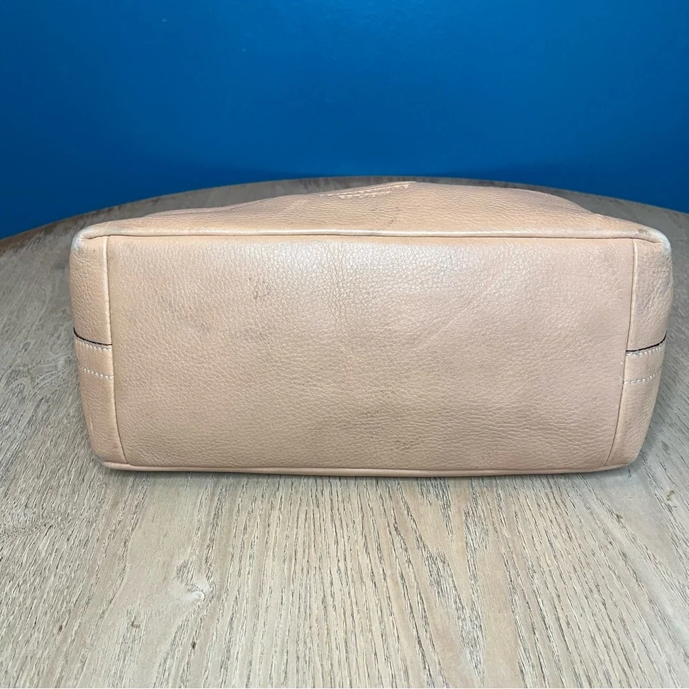 Vintage Coach Slouchy Pebbled Leather Hobo Y2K Shoulder Bag Tan - Picture 7 of 14